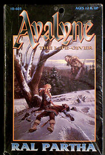 Avaline the Life Giver Box Art Ral Partha Miniatures